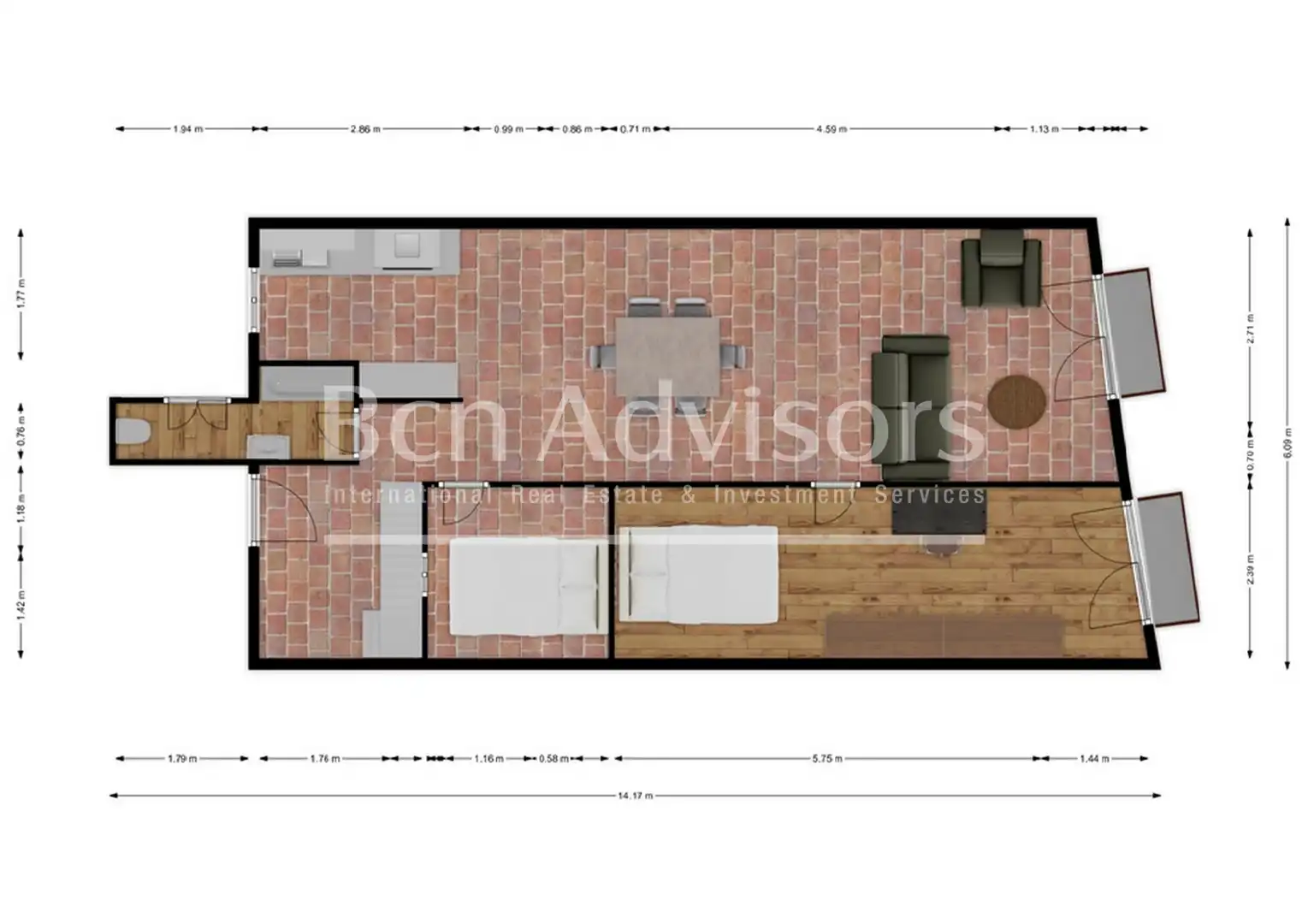 Wohnung mit Terrasse zum Verkauf in Carrer dels Tallers, imagen 26