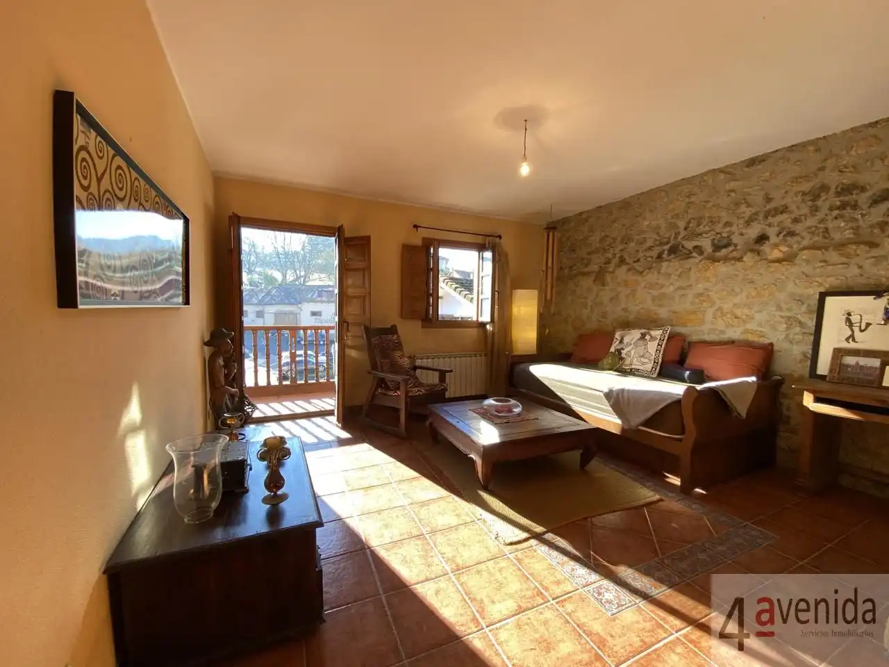 Living room of Houses for sale in Nava  with Heating and Terrace