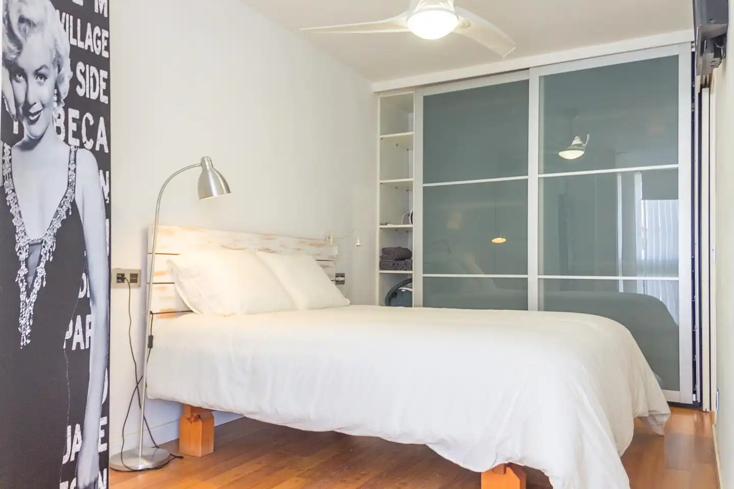 Schlafzimmer von Wohnung zur Miete in Benicasim / Benicàssim mit Parkett und Gemeinschaftspool