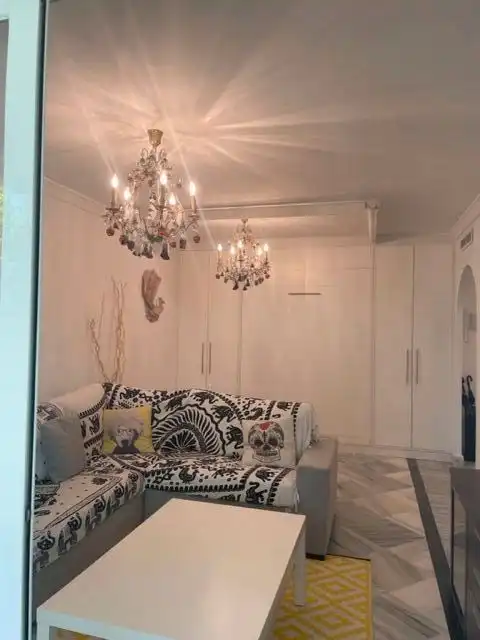 Bedroom of Flat for rent in Marbella  with Air Conditioner, Heating and Private garden