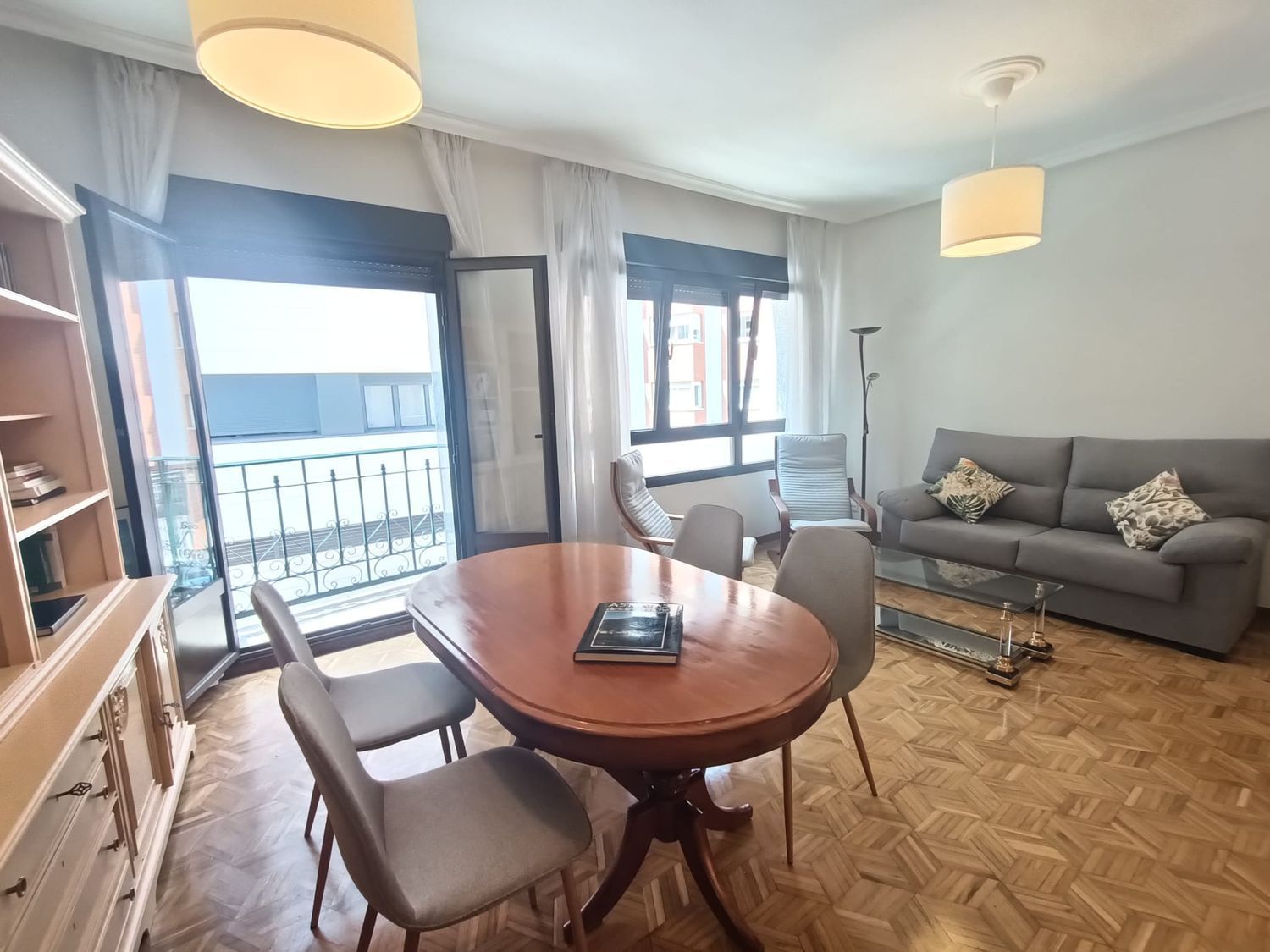 Living room of Flat to rent in Gijón   with Heating, Terrace and Storage room