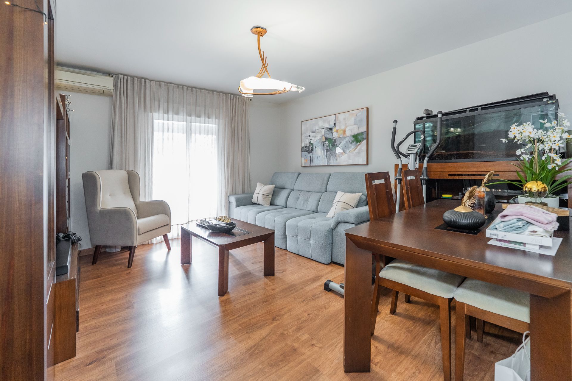Living room of Flat for sale in  Madrid Capital  with Air Conditioner, Heating and Terrace