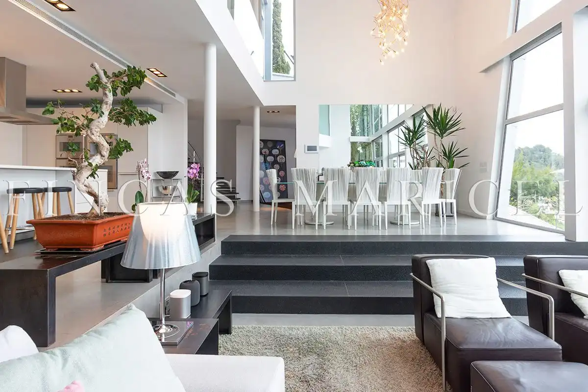 Sala de estar de Casa o chalet en venta en Sitges con Aire acondicionado, Calefacción y Jardín privado