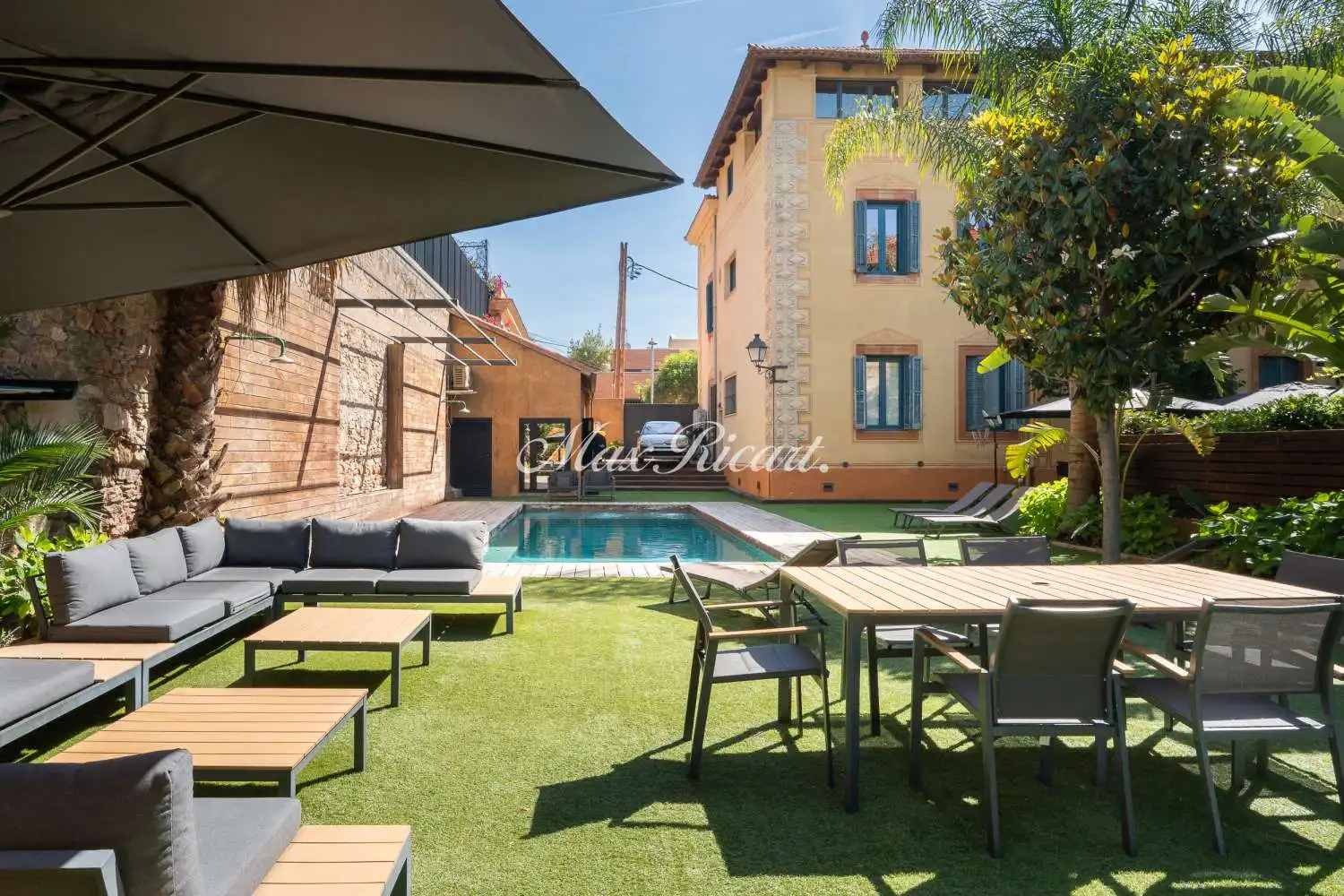 Terrace of Flat for rent in Barcelona  with Air Conditioner, Heating and Swimming Pool