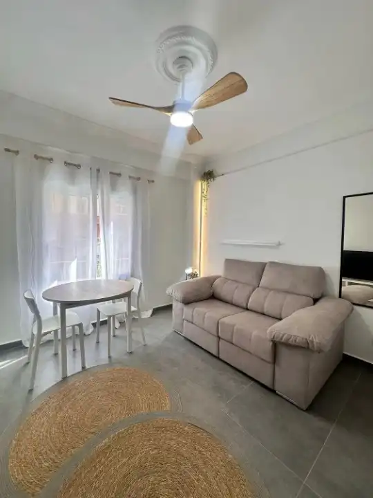 Wohnzimmer von Wohnung zur Miete in Valencia mit Klimaanlage, Heizung und Möbliert
