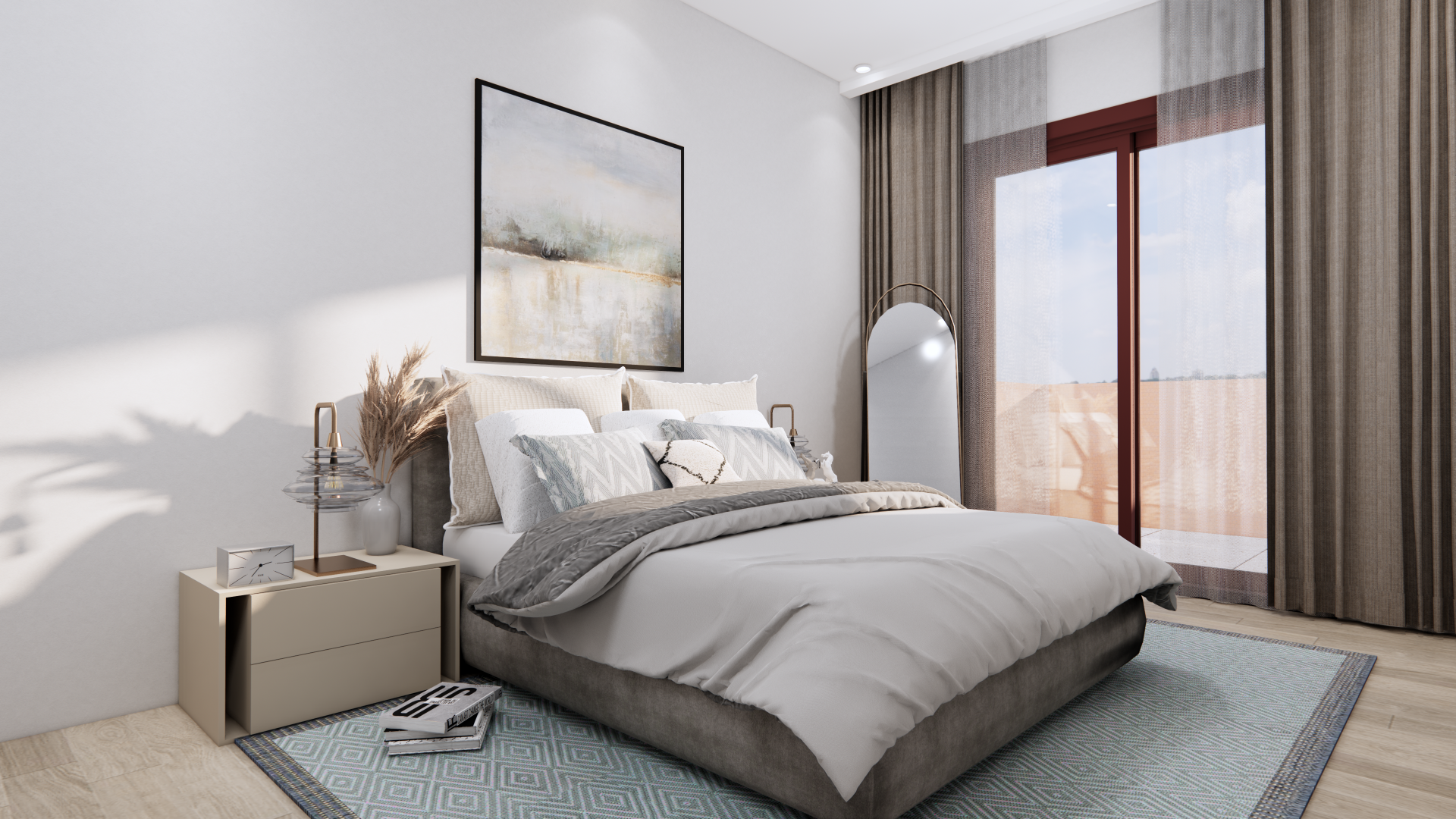 Bedroom of Apartment for sale in Marbella  with Air Conditioner, Terrace and Swimming Pool