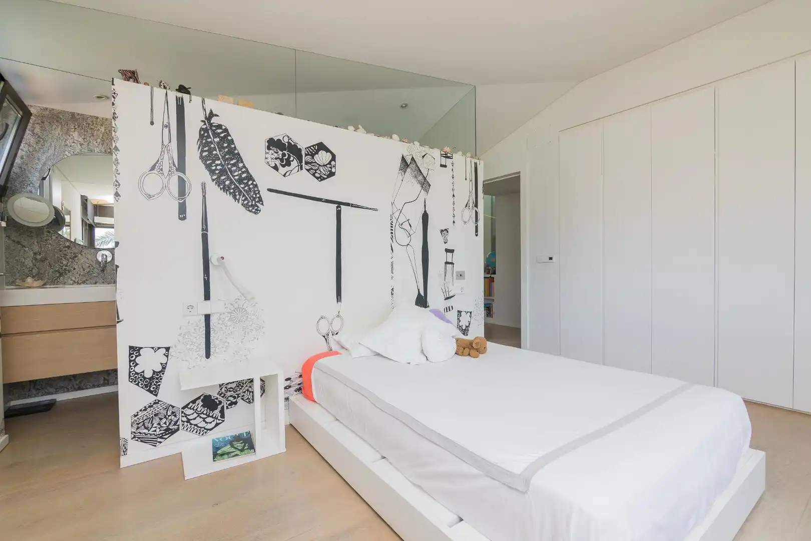 Schlafzimmer von Haus oder Chalet zum Verkauf in Elche / Elx mit Klimaanlage, Heizung und Privatgarten