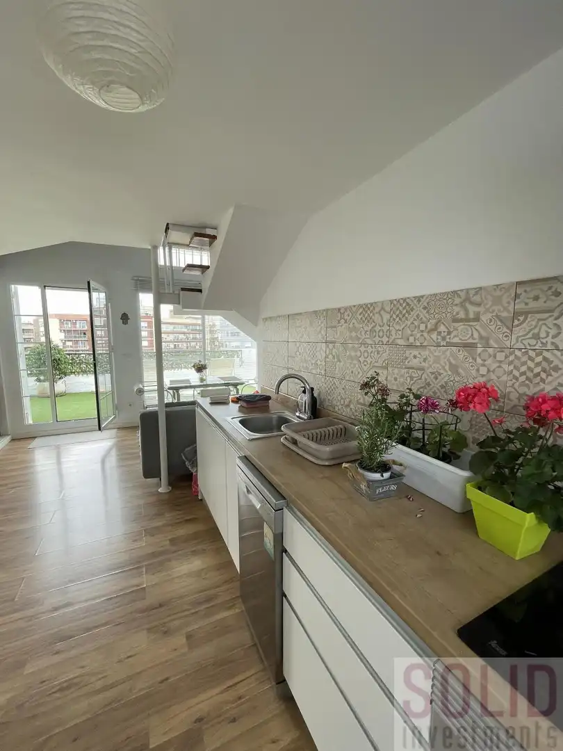 Cocina de Ático en venta en Valencia con Terraza