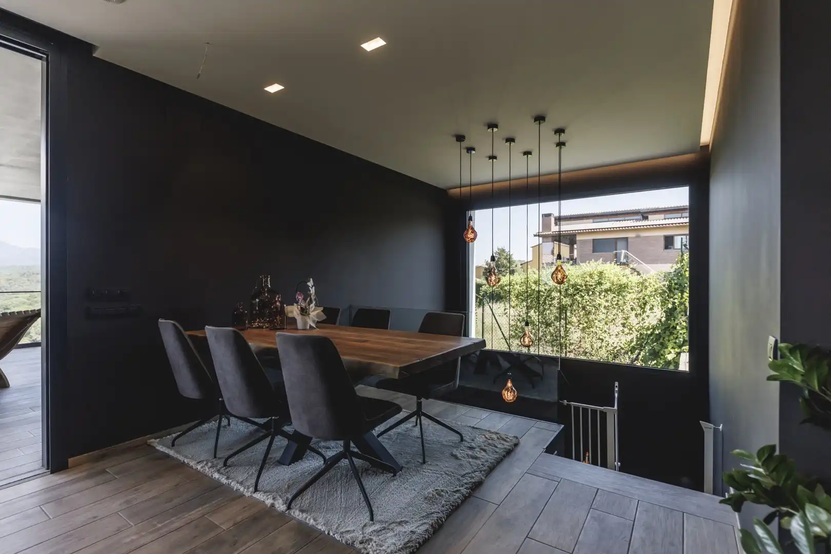 Dining room of Houses for sale in Sant Julià de Ramis  with Air Conditioner, Heating and Terrace
