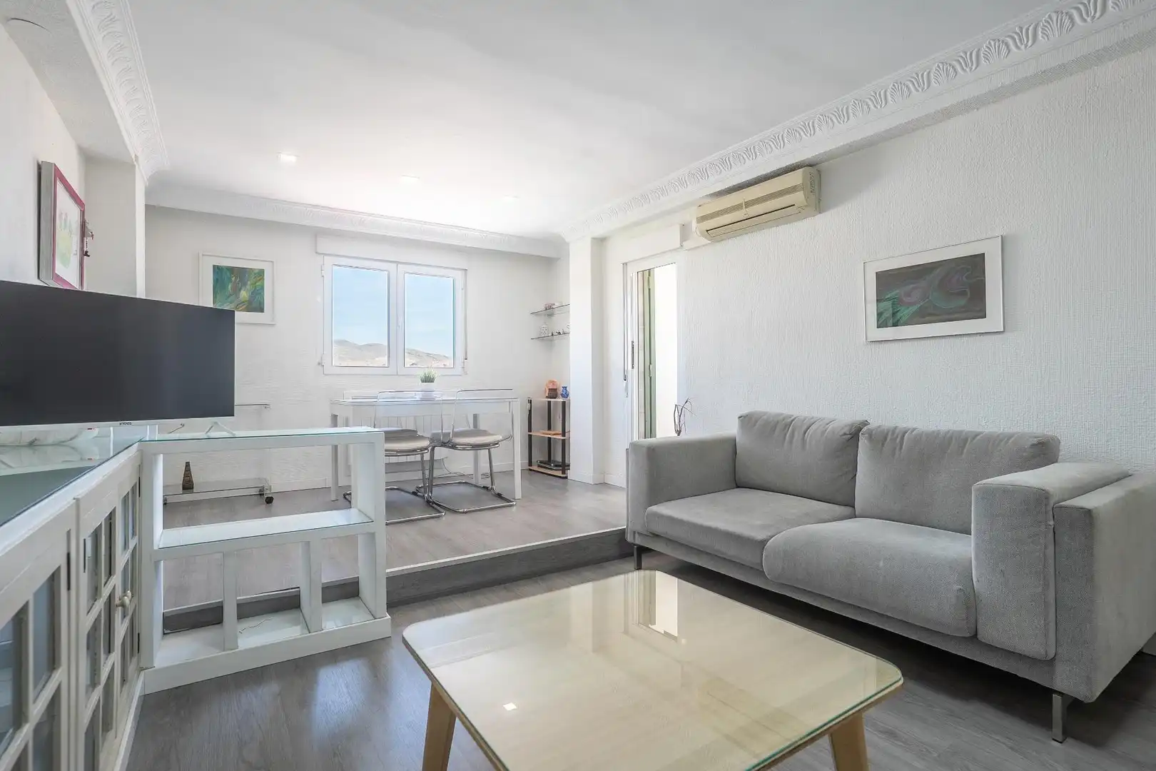 Sala de estar de Ático en venta en Almería con Aire acondicionado y Terraza