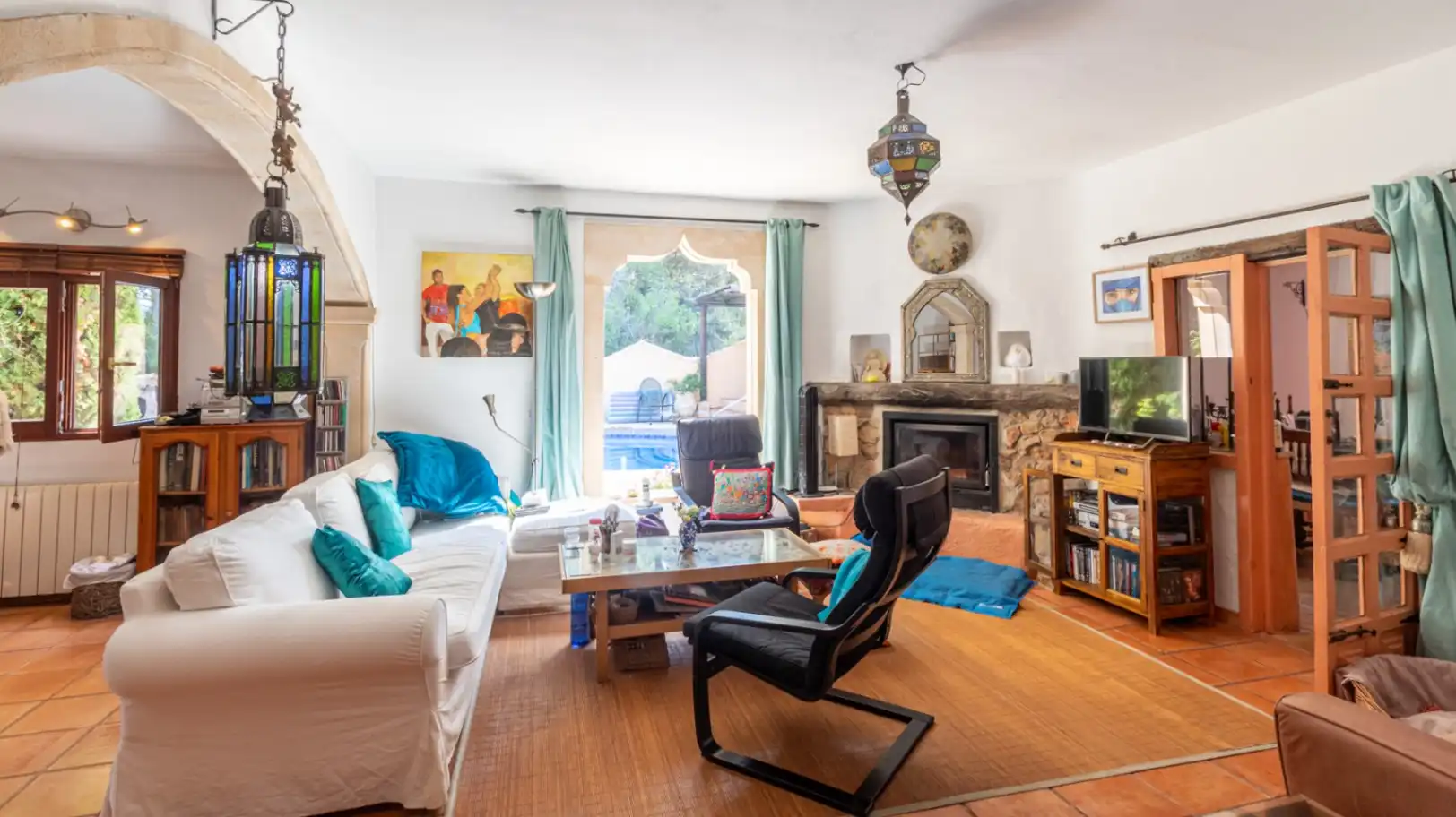 Living room of Houses for sale in Jávea / Xàbia  with Air Conditioner, Heating and Private garden
