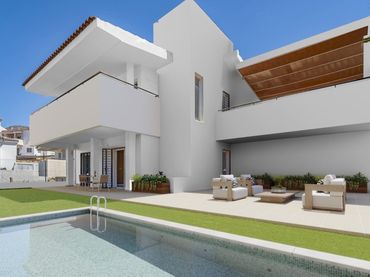 Xalet amb piscina en venda a Mijas pueblo