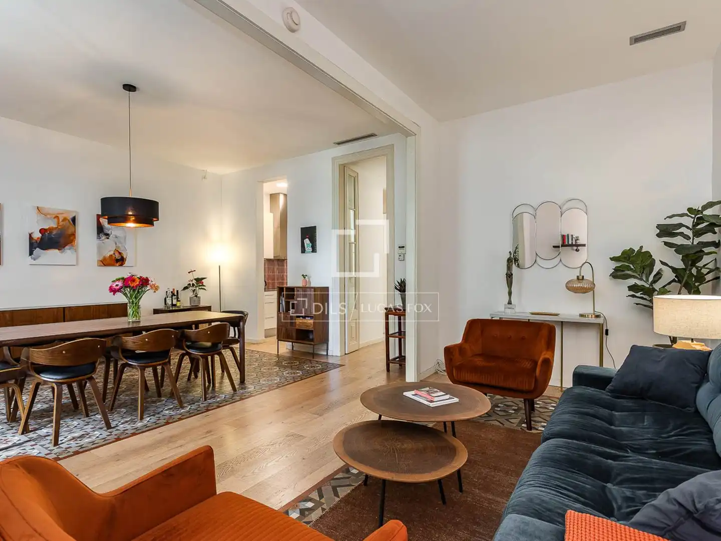 Sala de estar de Piso en venta en Barcelona con Aire acondicionado y Balcón