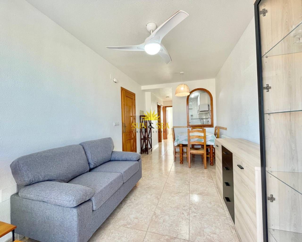 Living room of Apartment to rent in Los Alcázares  with Air Conditioner, Heating and Terrace