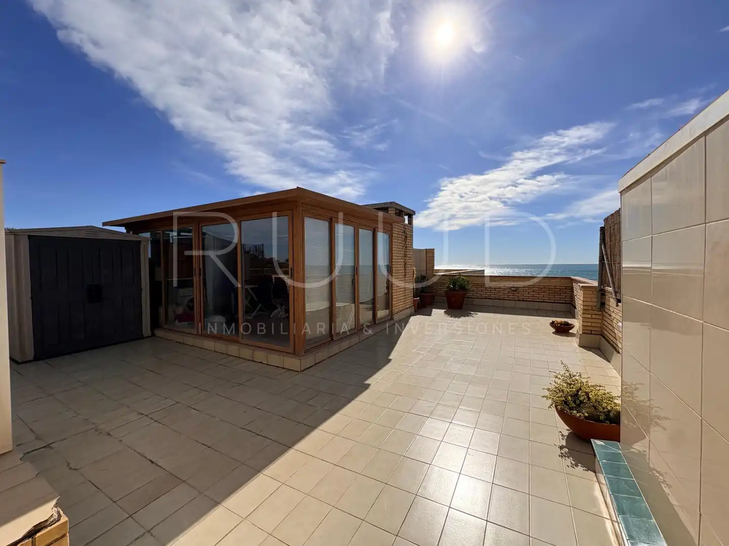 Terrace of Flat for sale in Castelldefels  with Air Conditioner, Heating and Parquet flooring