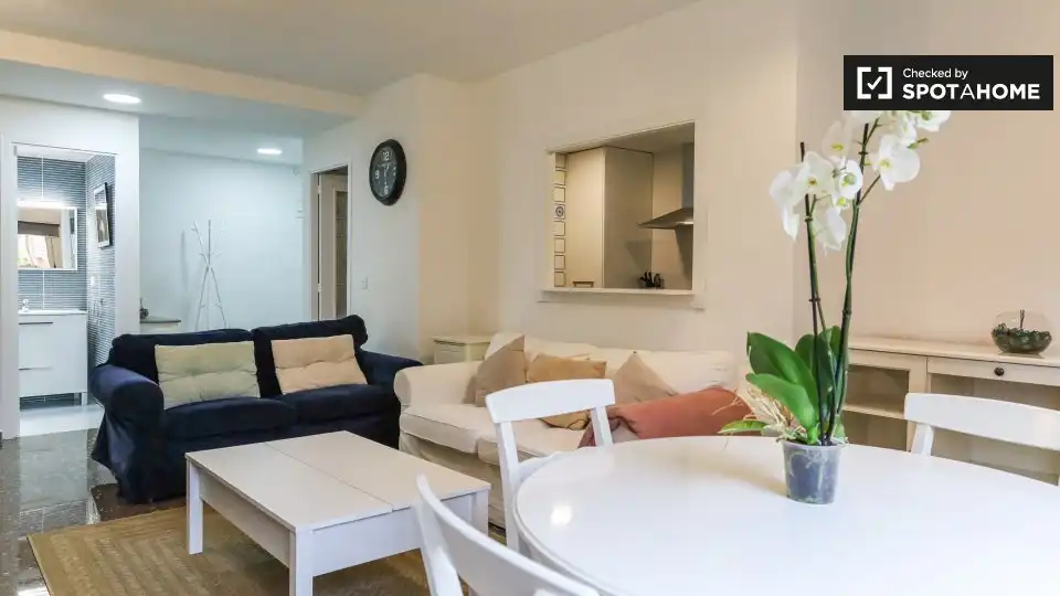 Sala de estar de Piso de alquiler en Valencia con Aire acondicionado, Calefacción y Amueblado