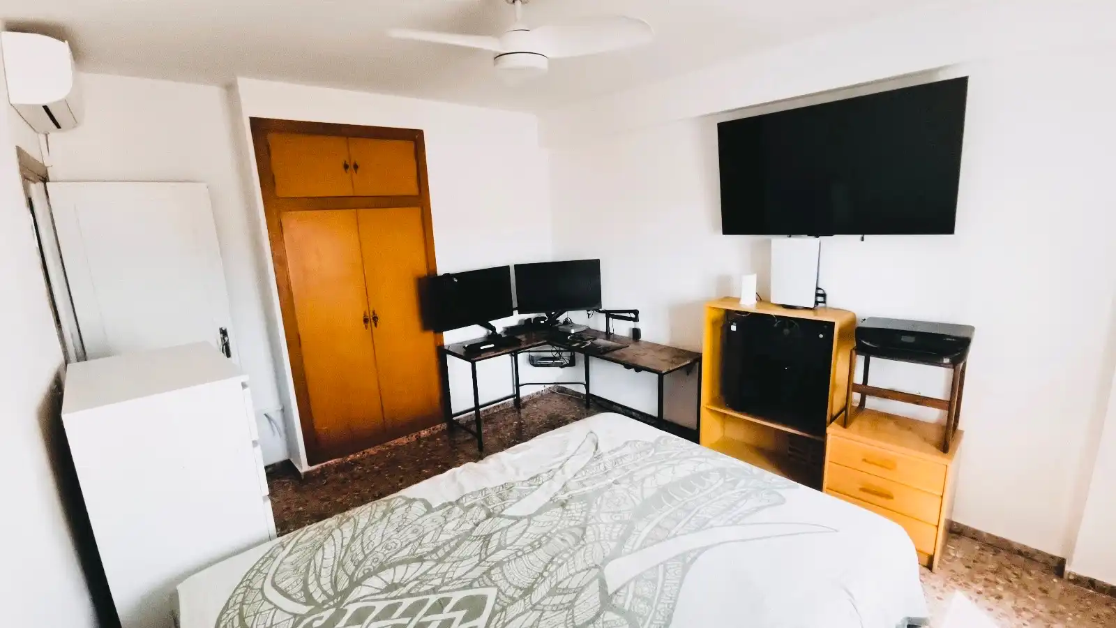Bedroom of Apartments for sale in Oliva  with Air Conditioner, Heating and Terrace