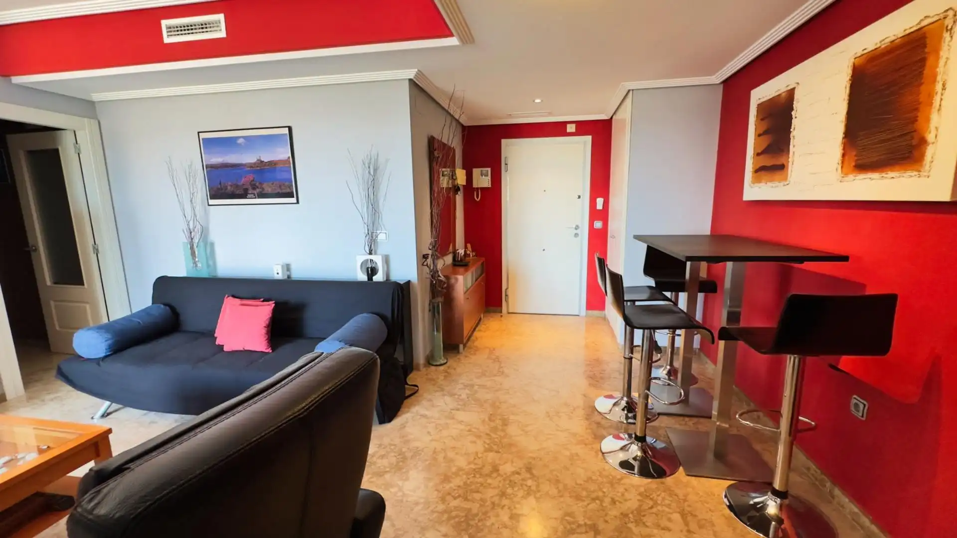 Living room of Flat for sale in Benidorm  with Air Conditioner, Furnished and Community pool