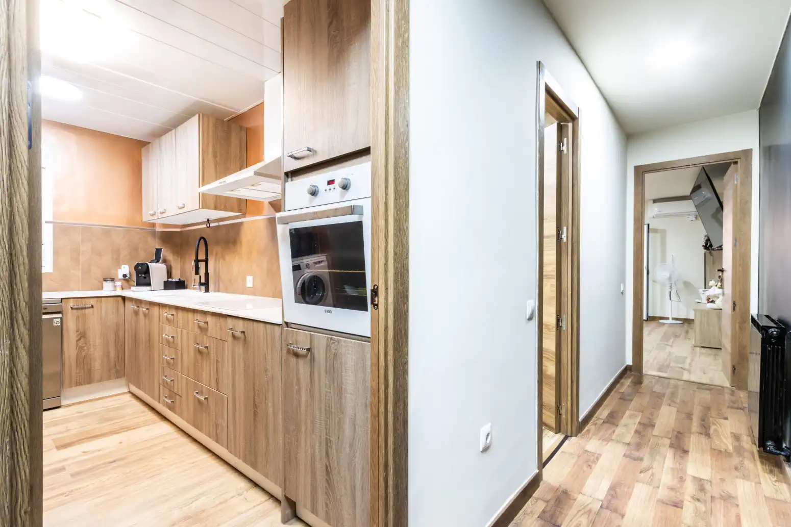 Kitchen of Flat for sale in Terrassa  with Parquet flooring, Terrace and Balcony