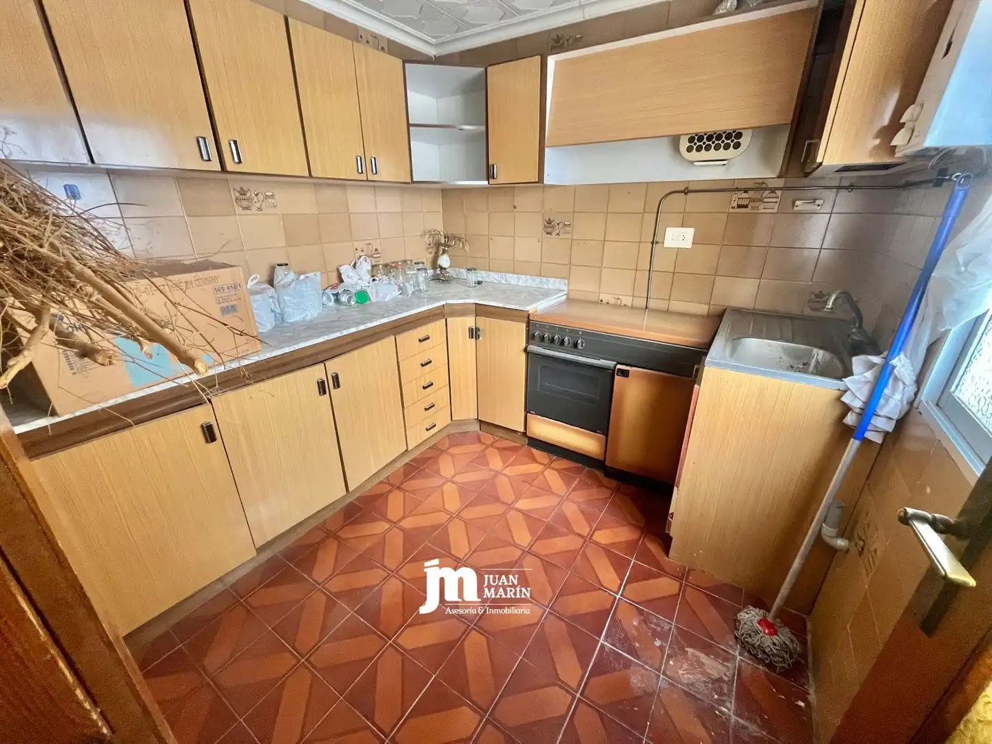 Cocina de Piso en venta en Cieza con Terraza, Trastero y Amueblado