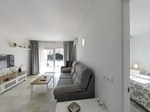 Wohnzimmer von Wohnung zur Miete in Torremolinos mit Klimaanlage, Heizung und Möbliert