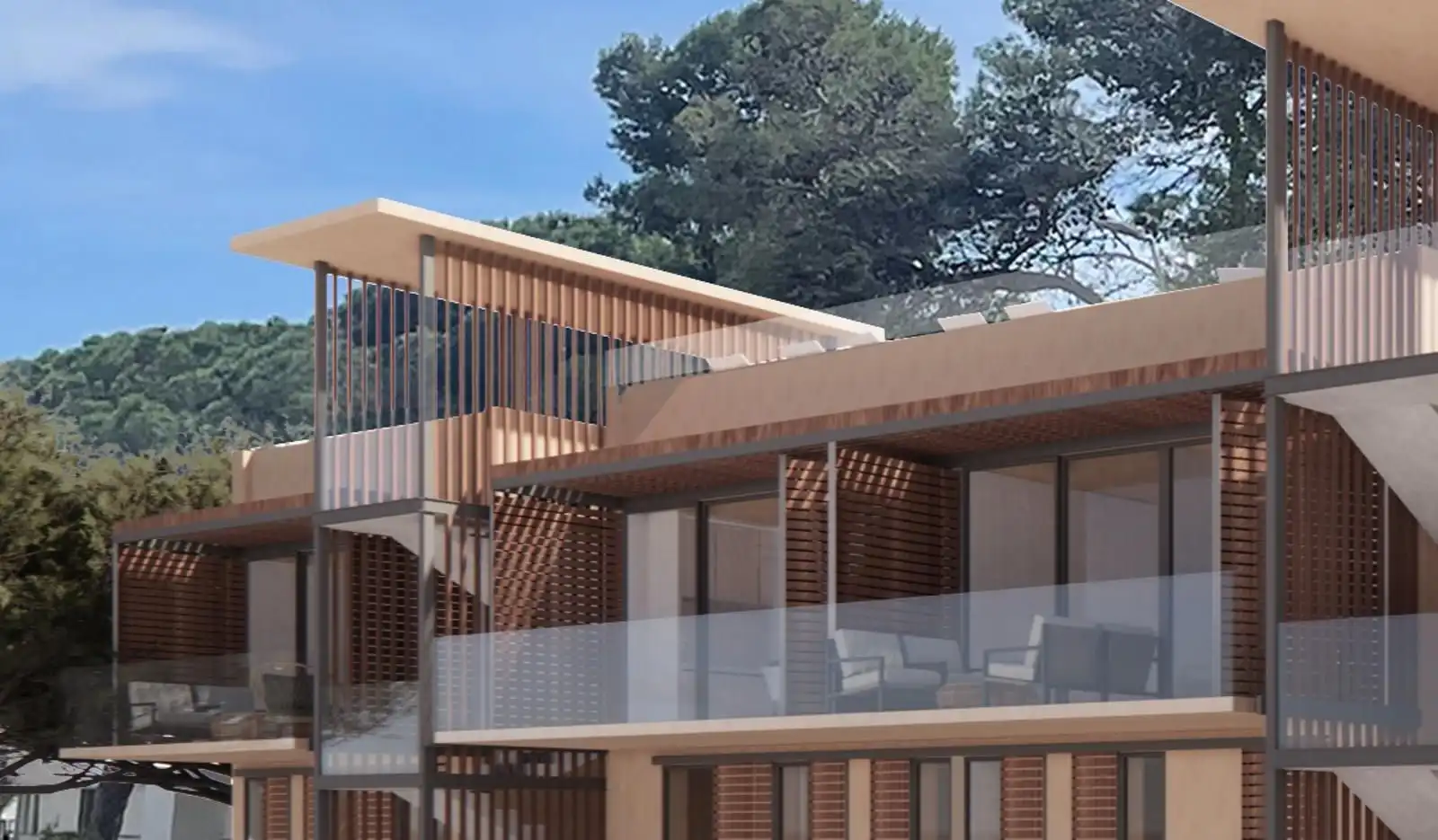 Exterior view of Attic for sale in Palafrugell  with Air Conditioner, Heating and Terrace