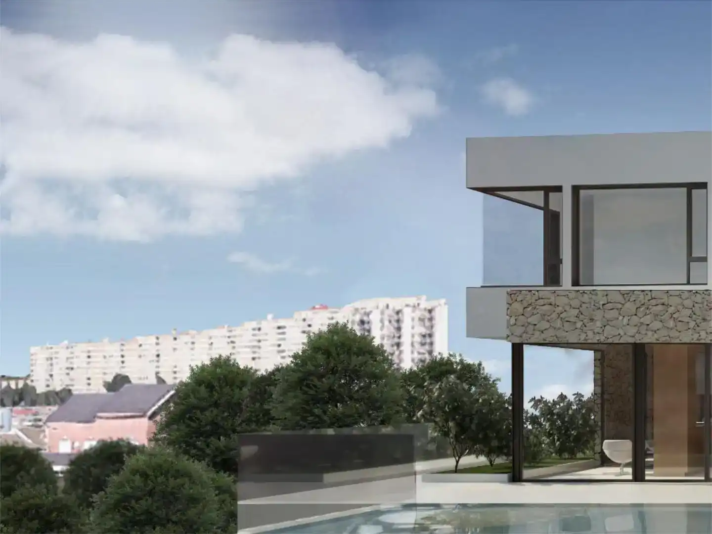Vista exterior de Casa o xalet en venda en Alicante / Alacant amb Aire condicionat, Piscina i Balcó
