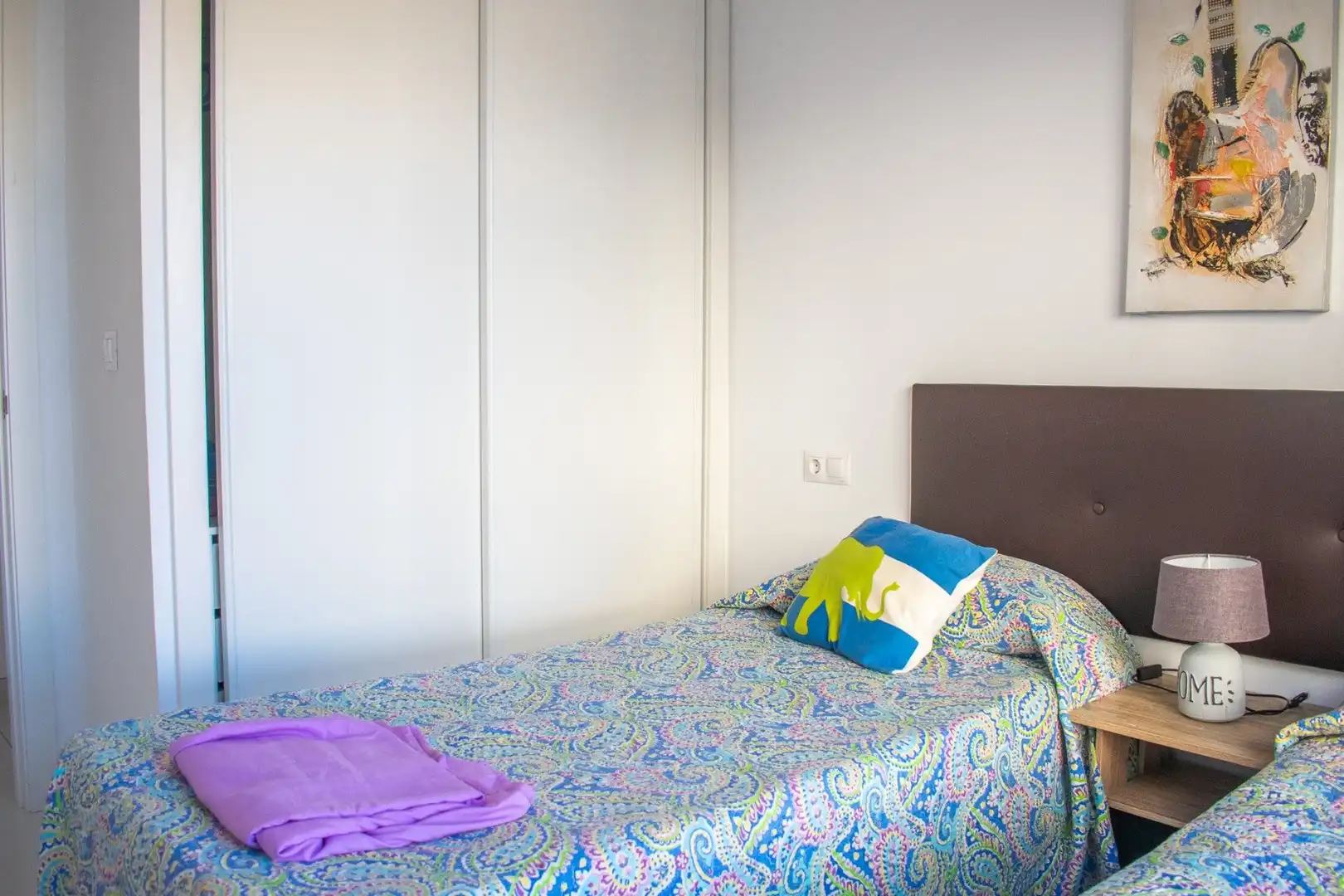 Dormitori de Apartament en venda en Calpe / Calp amb Terrassa, Moblat i Piscina comunitària