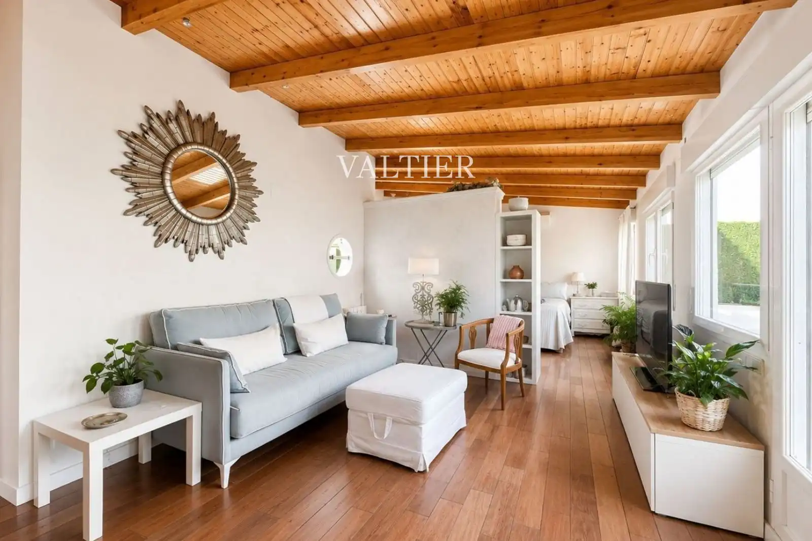 Sala de estar de Ático de alquiler en Madrid con Aire acondicionado, Terraza y Amueblado