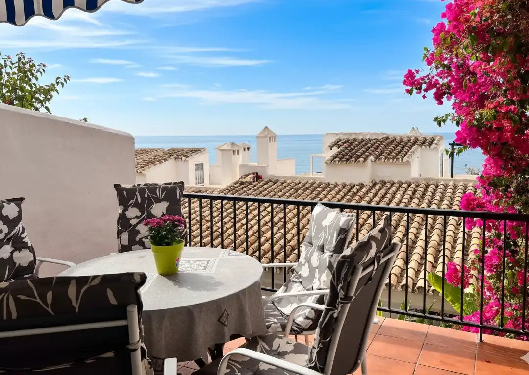 Terrassa de Apartament de lloguer en Mijas amb Jardí privat, Terrassa i Traster