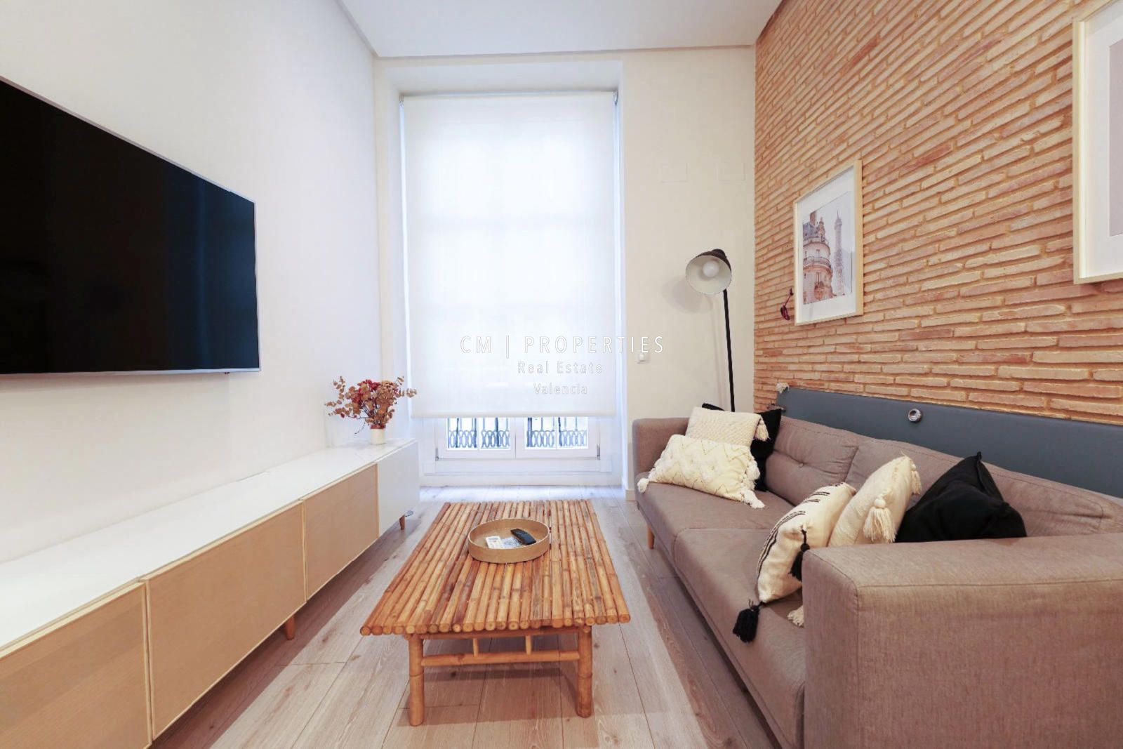Living room of Flat to rent in  Valencia Capital  with Air Conditioner, Heating and Furnished
