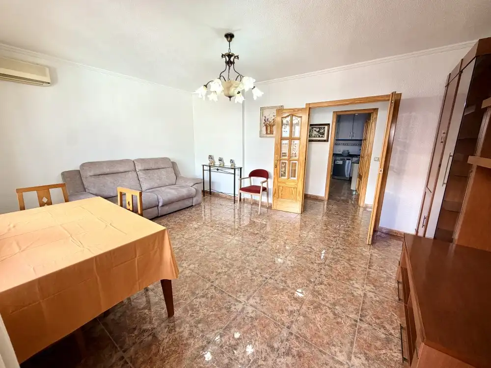 Living room of Flat for sale in Rojales  with Air Conditioner, Furnished and Balcony