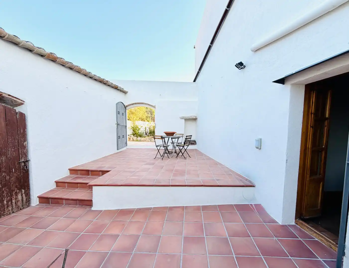 Terrassa de Finca rústica de lloguer en Canyelles amb Aire condicionat, Calefacció i Jardí privat