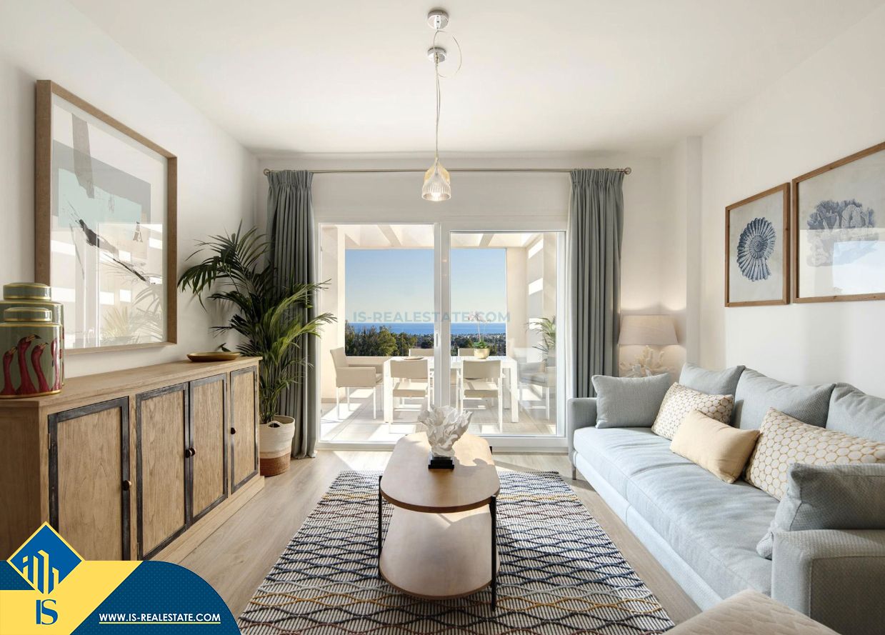Sala d'estar de Apartament en venda en Marbella amb Aire condicionat, Calefacció i Terrassa