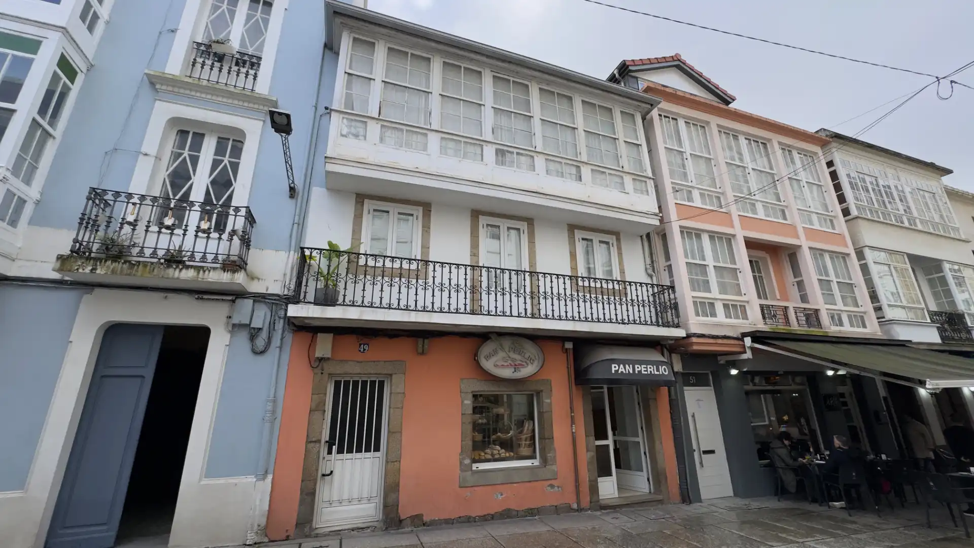 Exterior view of Flat for sale in Ferrol  with Heating, Terrace and Furnished