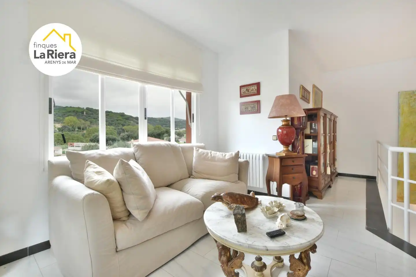 Wohnzimmer von Haus oder Chalet zum Verkauf in Arenys de Munt mit Klimaanlage, Heizung und Privatgarten