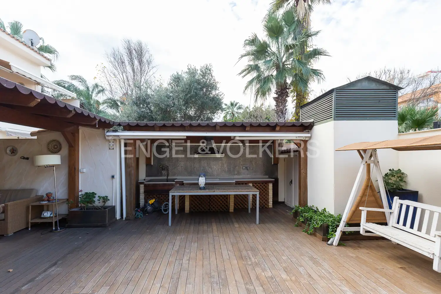 Terraza de Casa adosada en venta en Valencia con Aire acondicionado, Calefacción y Jardín privado