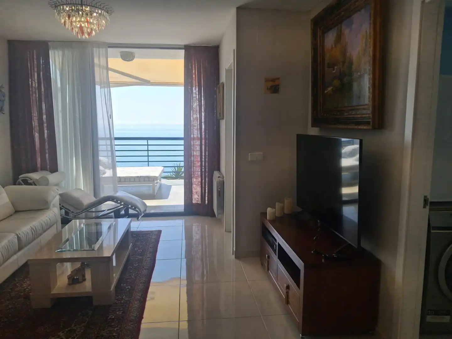 Living room of Flat for rent in Peñíscola / Peníscola  with Air Conditioner, Terrace and Swimming Pool