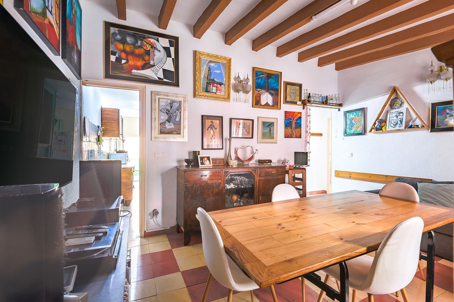 Dining room of Single-family semi-detached for sale in Benidorm  with Air Conditioner, Terrace and Storage room
