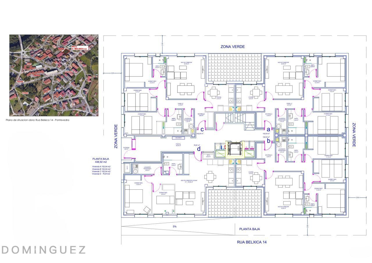 Apartament en venda en Pontevedra Capital  amb Calefacció i Traster
