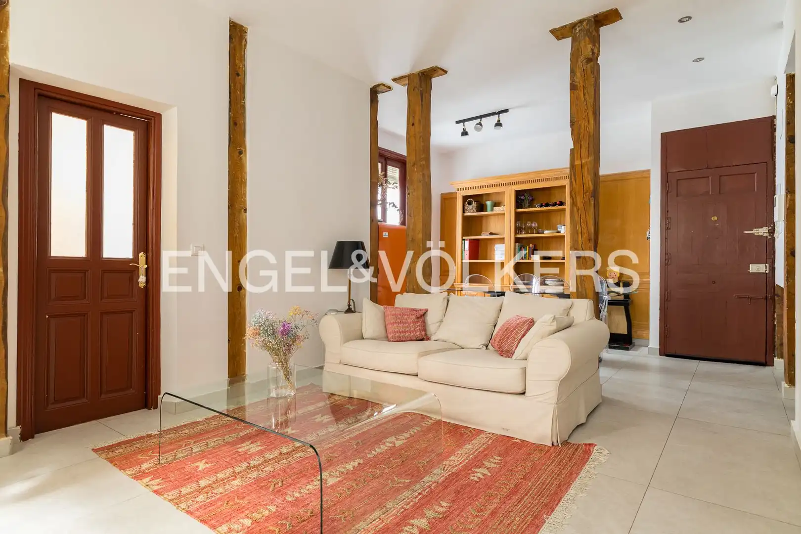 Sala de estar de Piso de alquiler en  Madrid Capital con Aire acondicionado y Calefacción