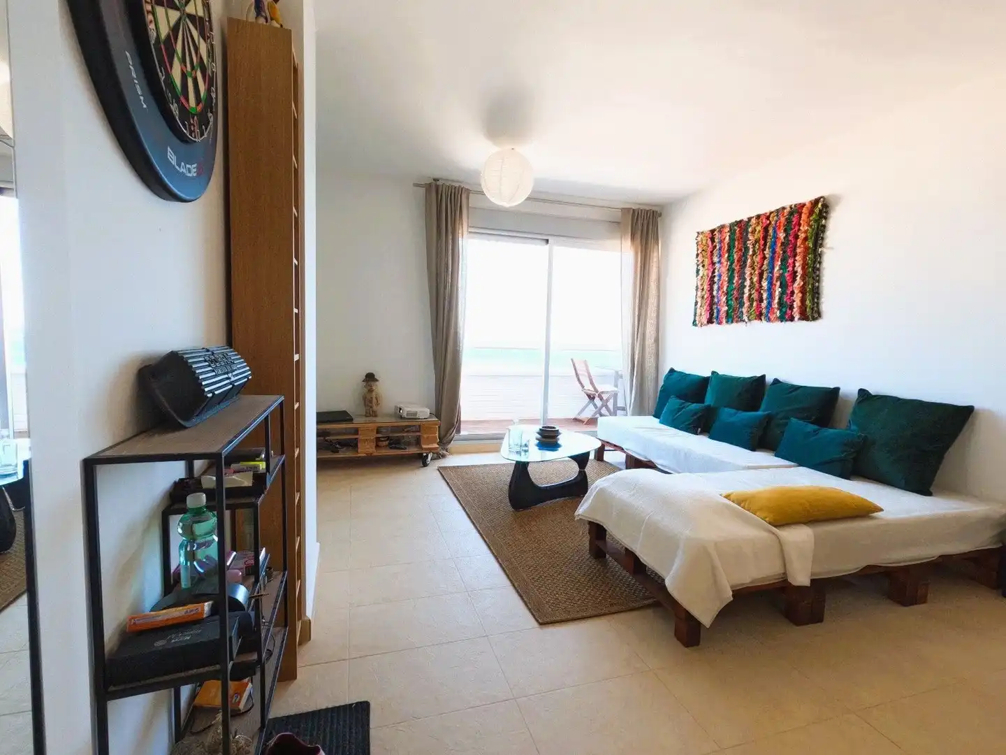 Wohnzimmer von Wohnung zur Miete in Rubite mit Klimaanlage, Heizung und Terrasse