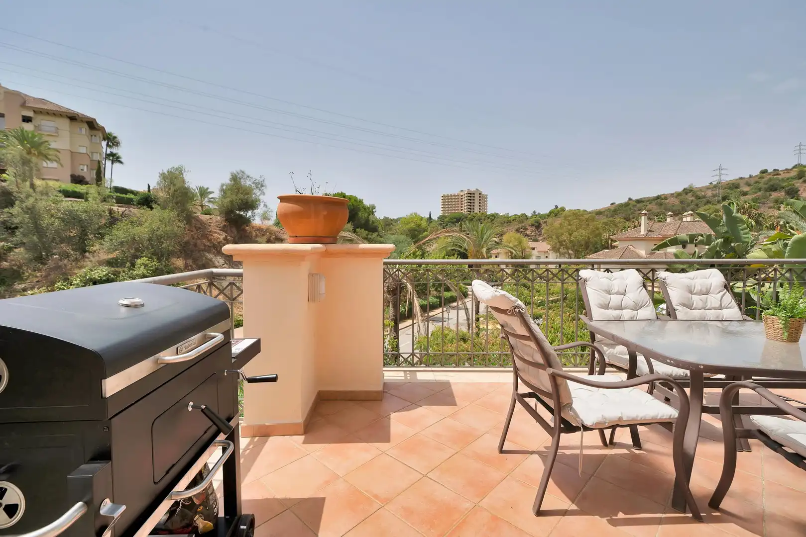 Terrace of Apartments for rent in Marbella  with Air Conditioner, Heating and Private garden