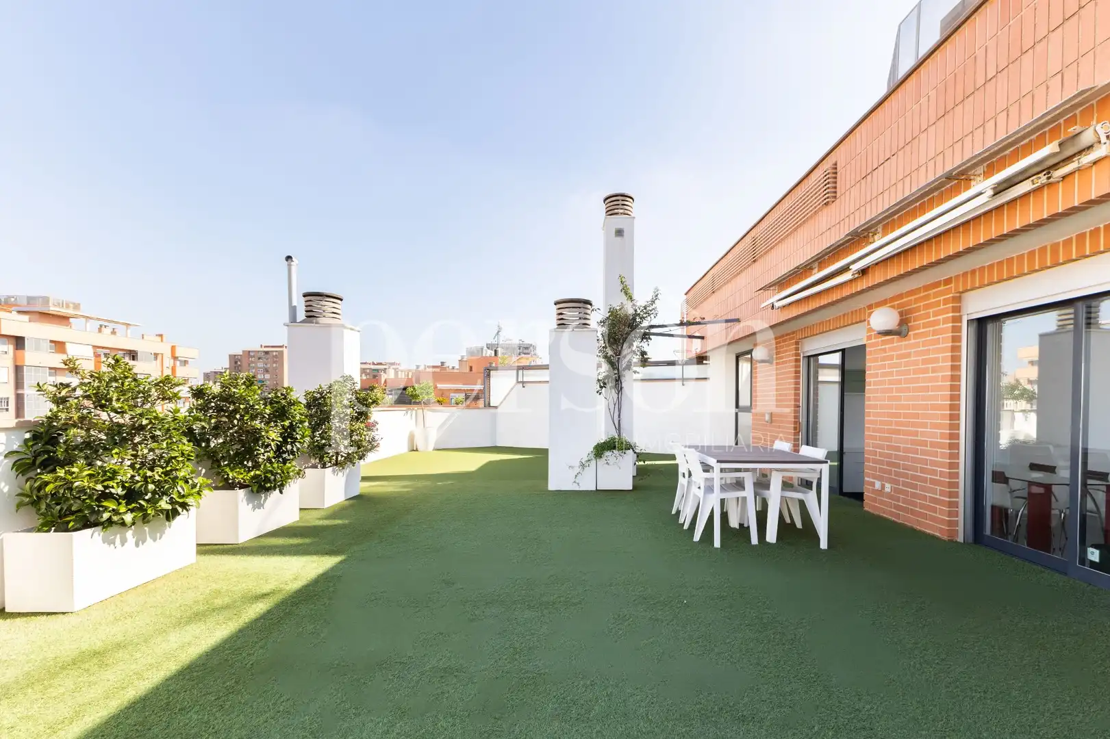 Terraza de Piso de alquiler en Valencia con Calefacción, Terraza y Amueblado
