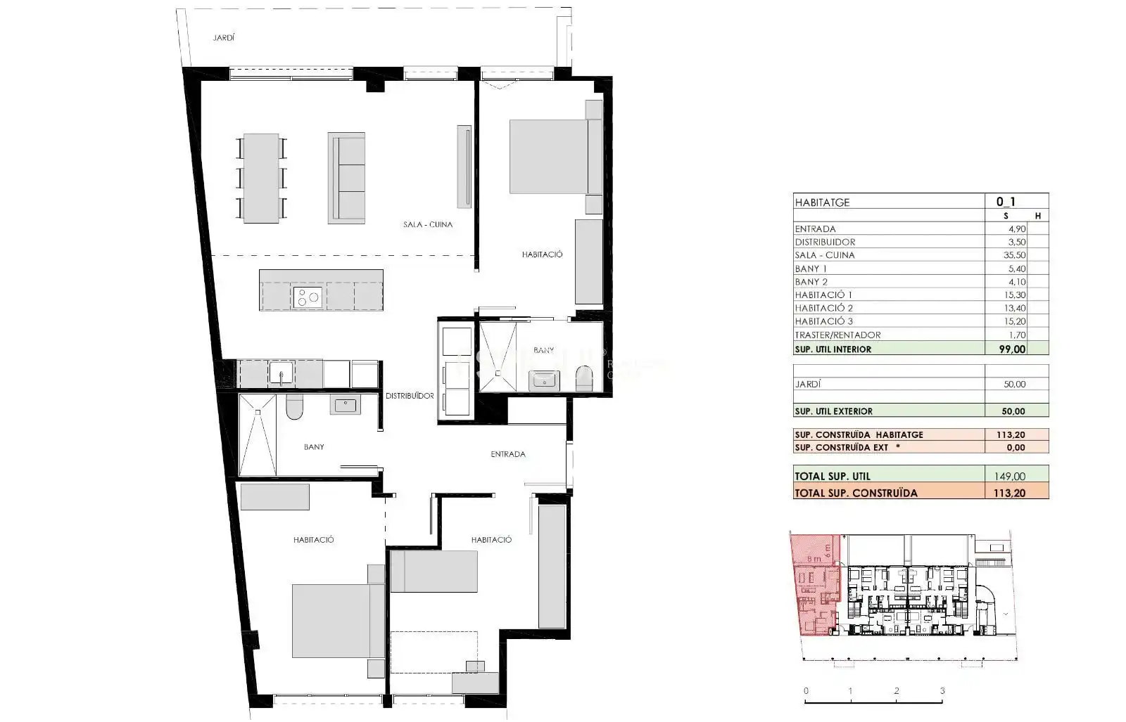 Piso en venta en Sarrià de Ter con Calefacción, Terraza y Trastero