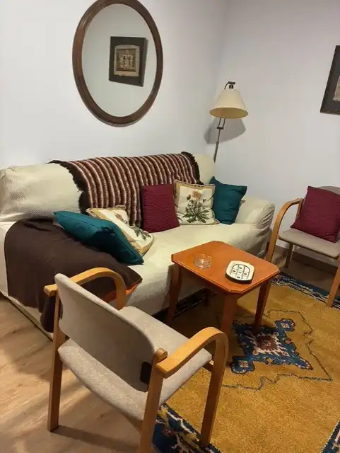Sala de estar de Finca rústica de alquiler en Cabezón de la Sal con Trastero, Amueblado y Horno