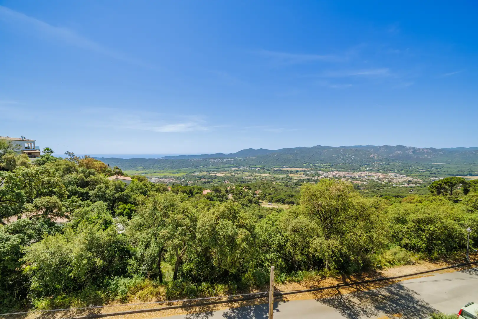 Vista exterior de Casa o xalet en venda en Santa Cristina d'Aro amb Aire condicionat, Jardí privat i Parquet