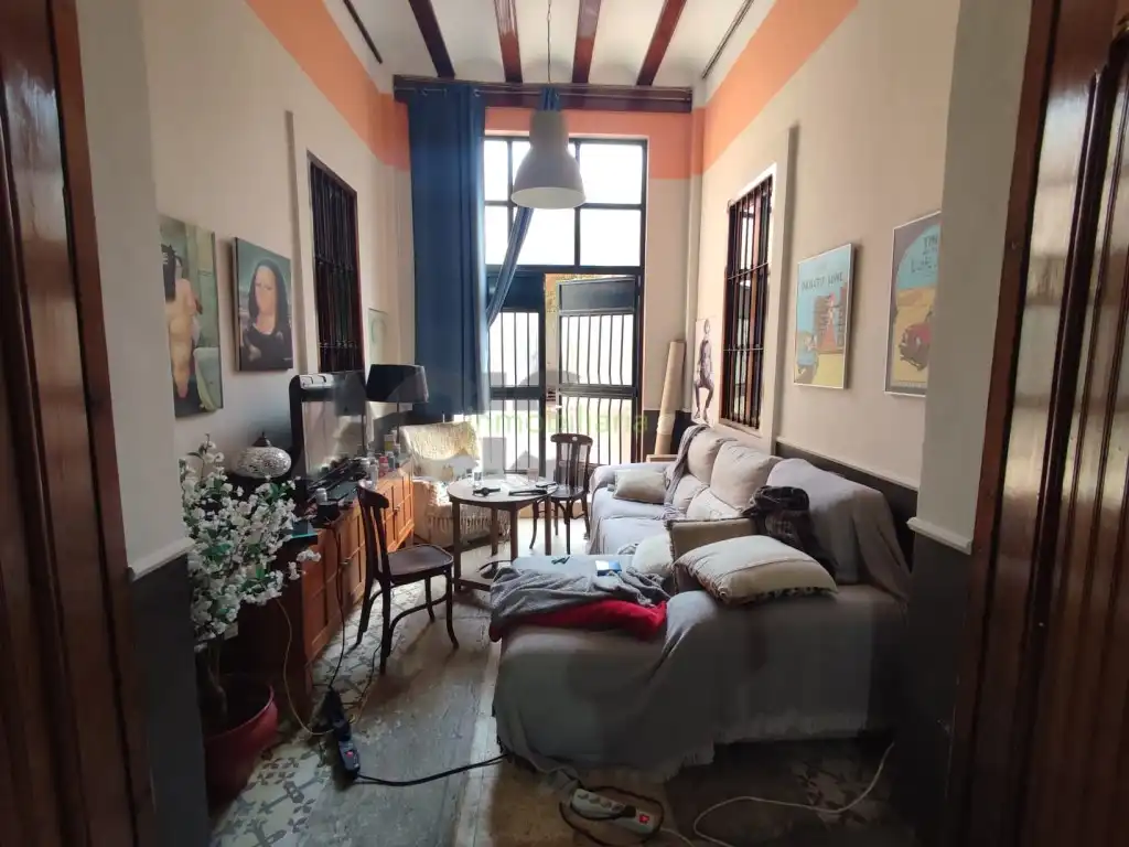 Sala de estar de Casa o chalet de alquiler en L'Alcúdia con Terraza y Balcón