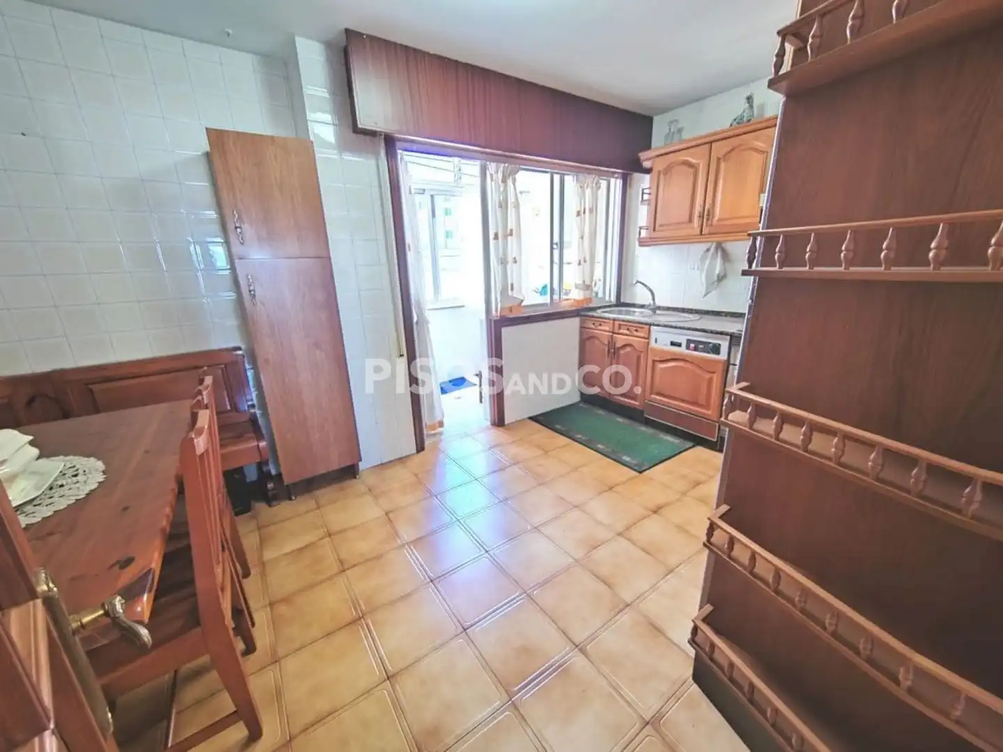 Cocina de Piso en venta en A Coruña Capital  con Calefacción, Trastero y Amueblado