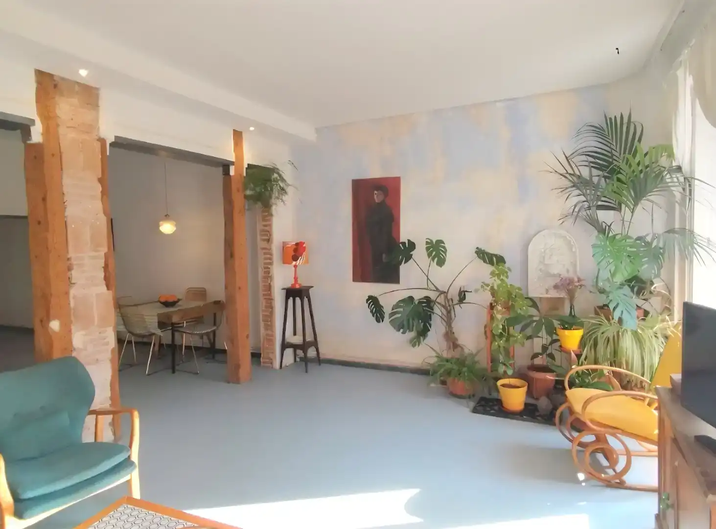Menjador de Loft de lloguer en  Madrid Capital amb Balcó